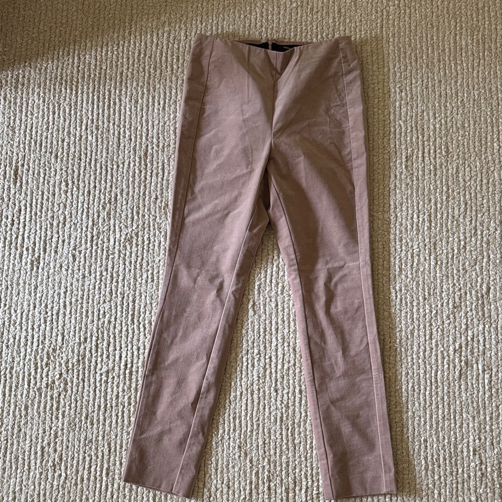 Theory pink velvet pants